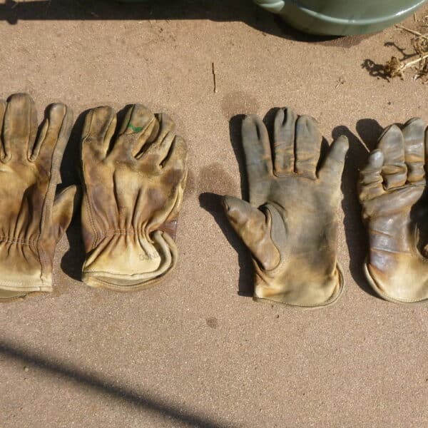 Gants anti-chaleur cuir (la paire)