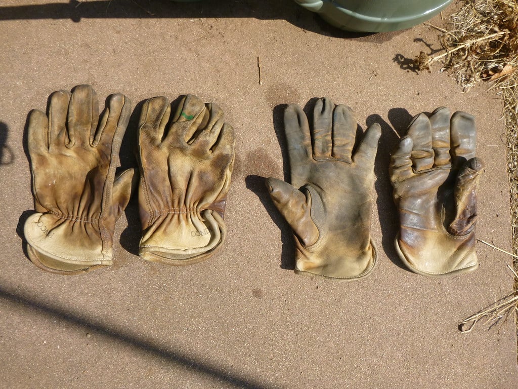 Gants anti-chaleur cuir (la paire) Gants anti-chaleur cuir (la paire) – Image 1